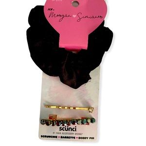 Black Scrunchie , Barrette, and Bobby pin